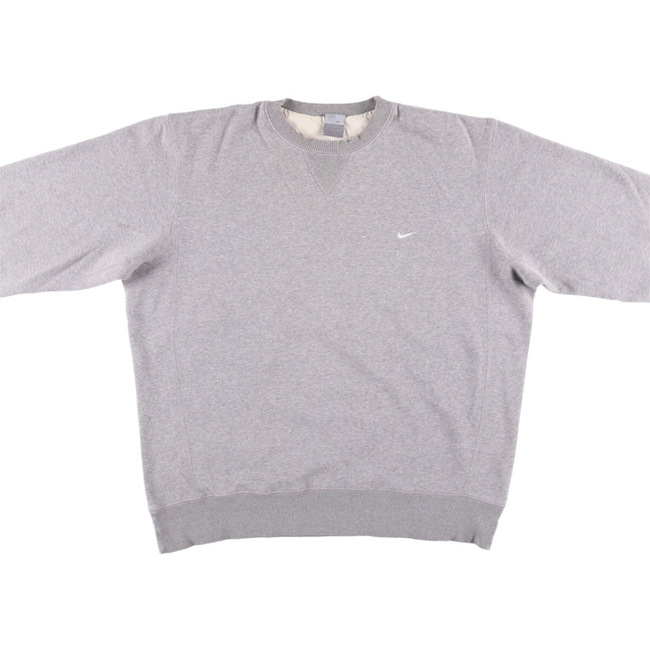00'S Nike One Point Logo Sweatshirt Trainer Men's XL cotton gray type Vintage Second Hand