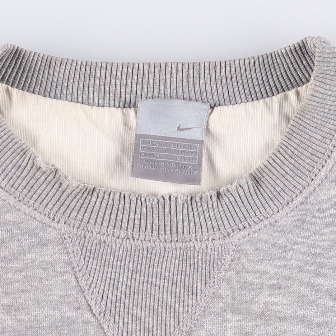 00'S Nike One Point Logo Sweatshirt Trainer Men's XL cotton gray type Vintage Second Hand