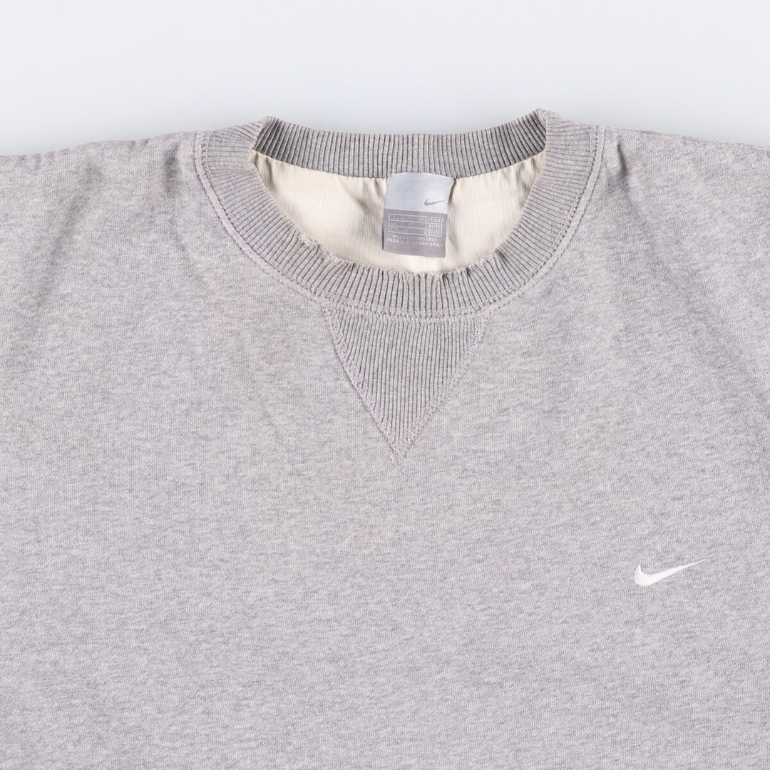 00'S Nike One Point Logo Sweatshirt Trainer Men's XL cotton gray type Vintage Second Hand