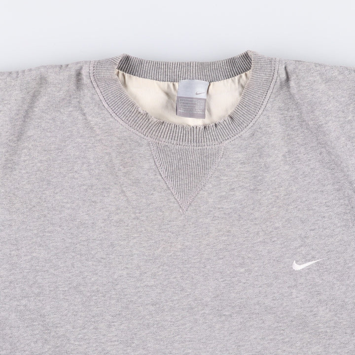 00'S Nike One Point Logo Sweatshirt Trainer Men's XL cotton gray type Vintage Second Hand