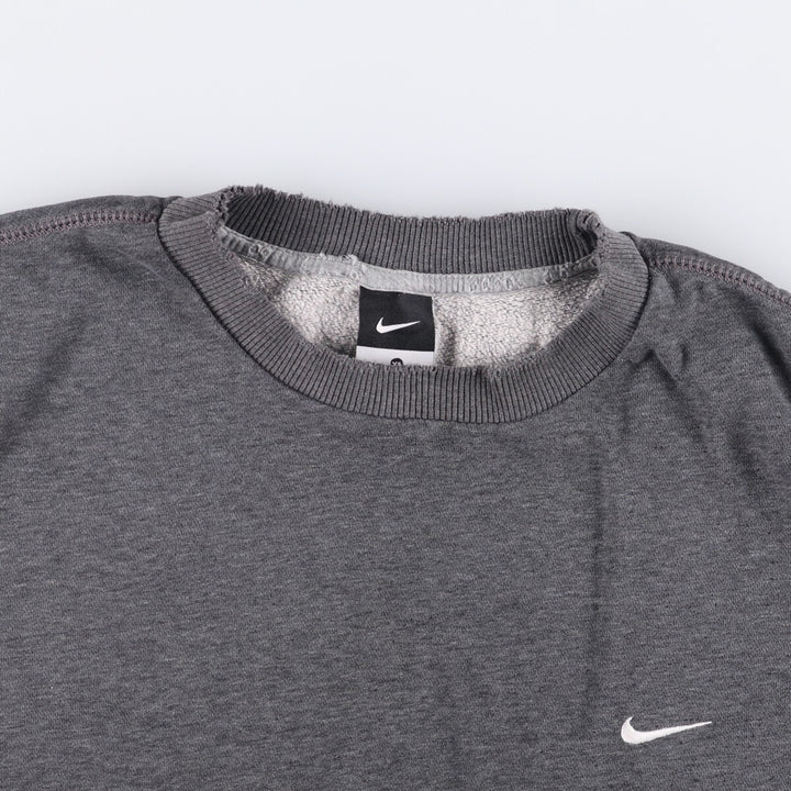 Nike One Point Logo Sweatshirt, Trainer, Men's XL cotton Charcoal Vintage Second Hand