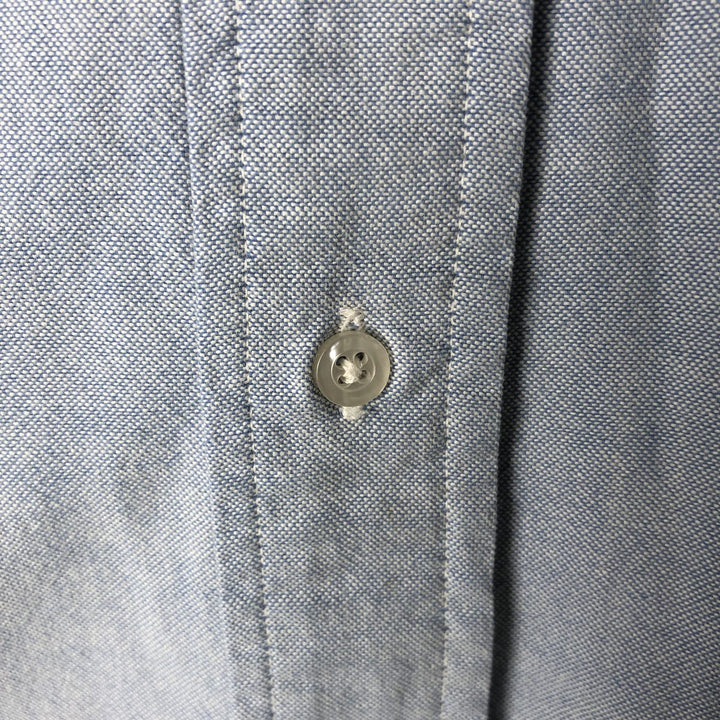 80s-90'S Brooks Brothers MAKERS Short Sleeve Button Down Shirt Made in USA Men's Size L Vintage cotton Blue type light blue Vintage Second Hand