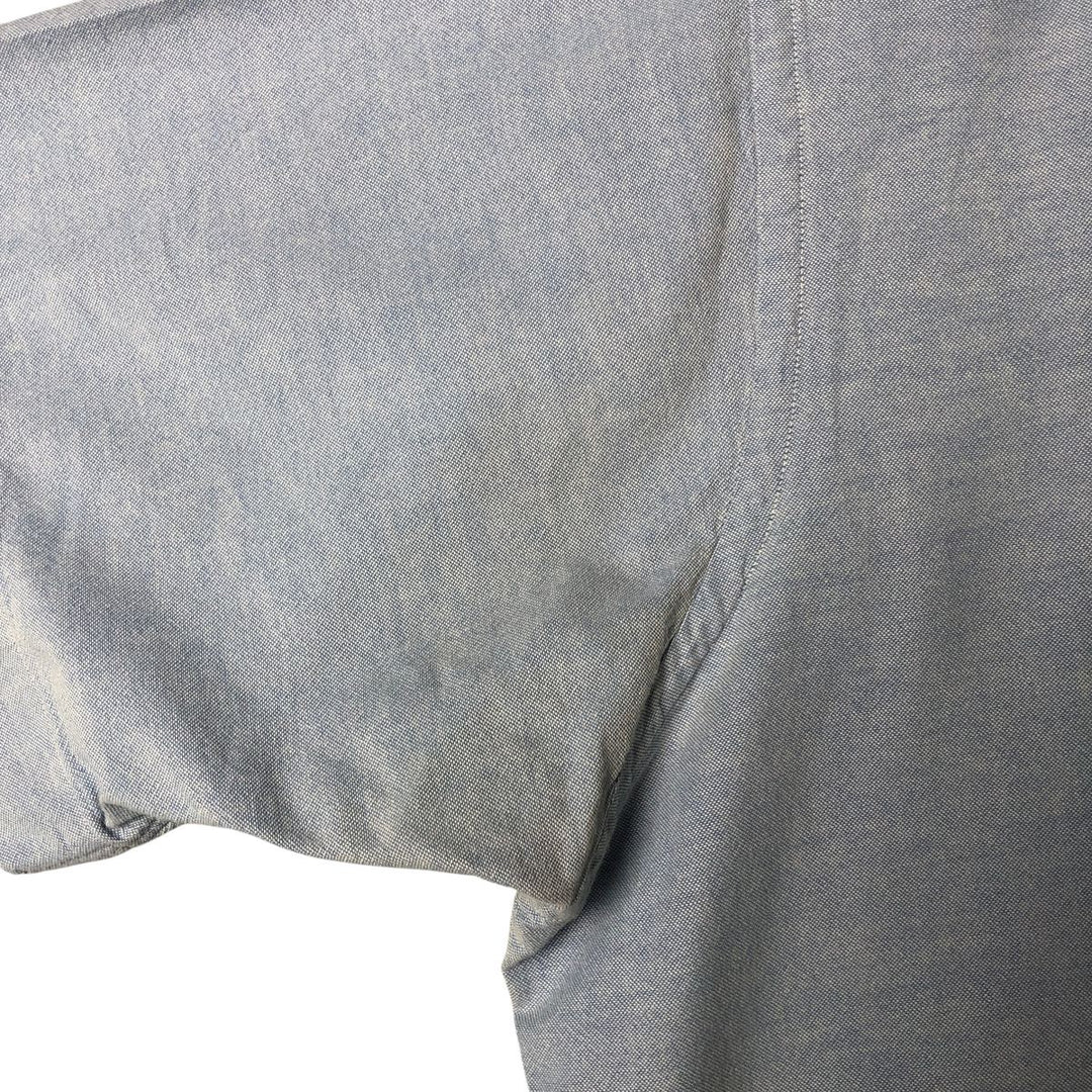80s-90'S Brooks Brothers MAKERS Short Sleeve Button Down Shirt Made in USA Men's Size L Vintage cotton Blue type light blue Vintage Second Hand