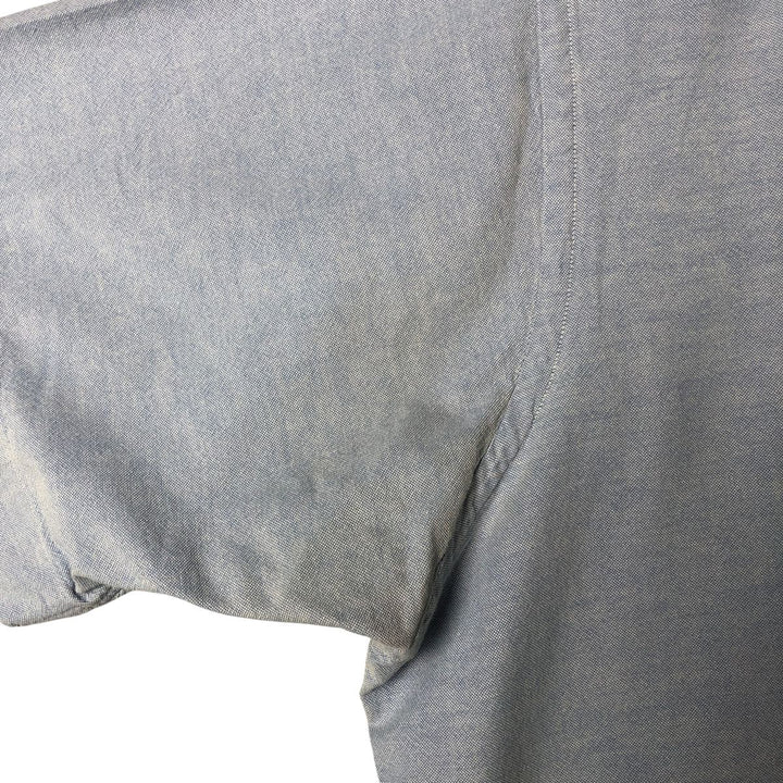 80s-90'S Brooks Brothers MAKERS Short Sleeve Button Down Shirt Made in USA Men's Size L Vintage cotton Blue type light blue Vintage Second Hand