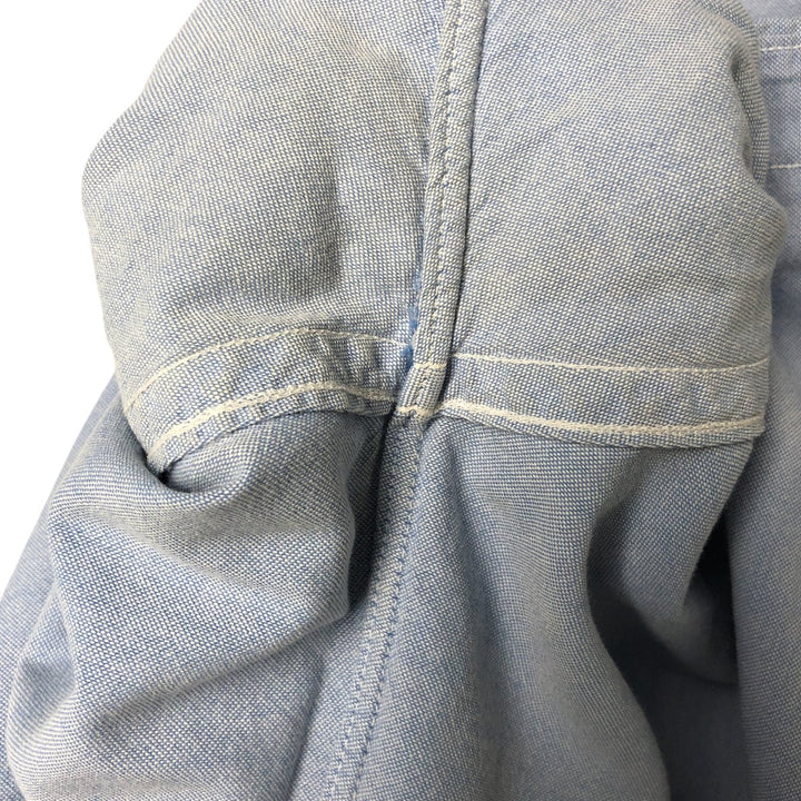 80s-90'S Brooks Brothers MAKERS Short Sleeve Button Down Shirt Made in USA Men's Size L Vintage cotton Blue type light blue Vintage Second Hand