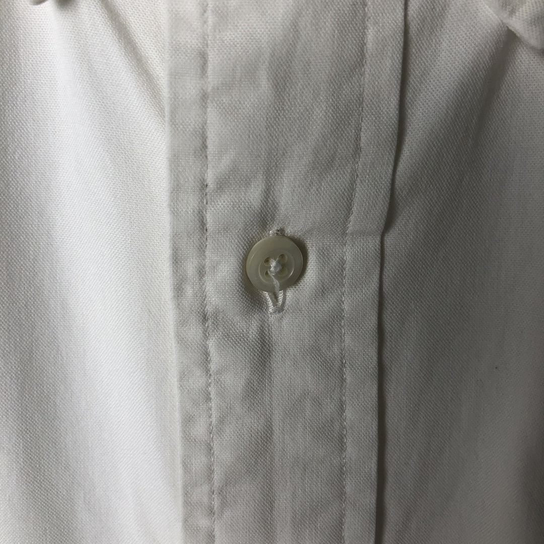 Brooks Brothers BASICS Short Sleeve Button-Down Shirt, Men's Size XL cotton white type Vintage Second Hand