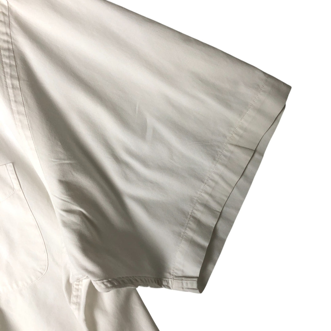 Brooks Brothers BASICS Short Sleeve Button-Down Shirt, Men's Size XL cotton white type Vintage Second Hand