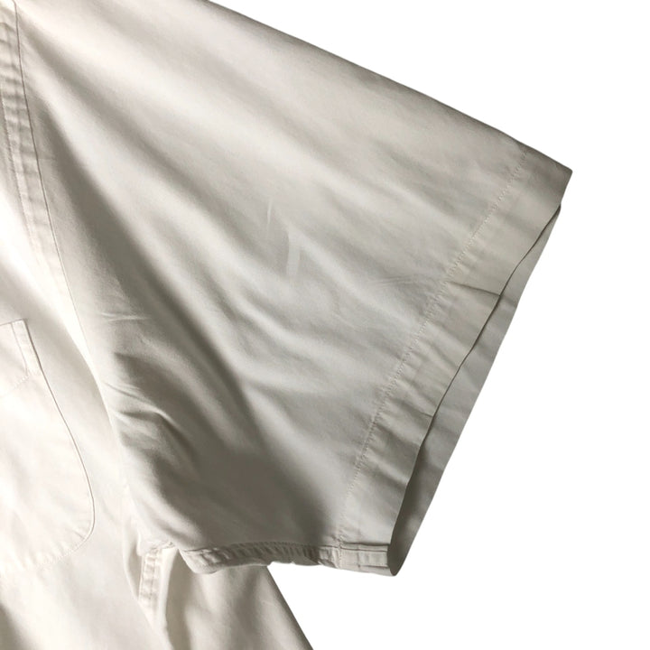 Brooks Brothers BASICS Short Sleeve Button-Down Shirt, Men's Size XL cotton white type Vintage Second Hand