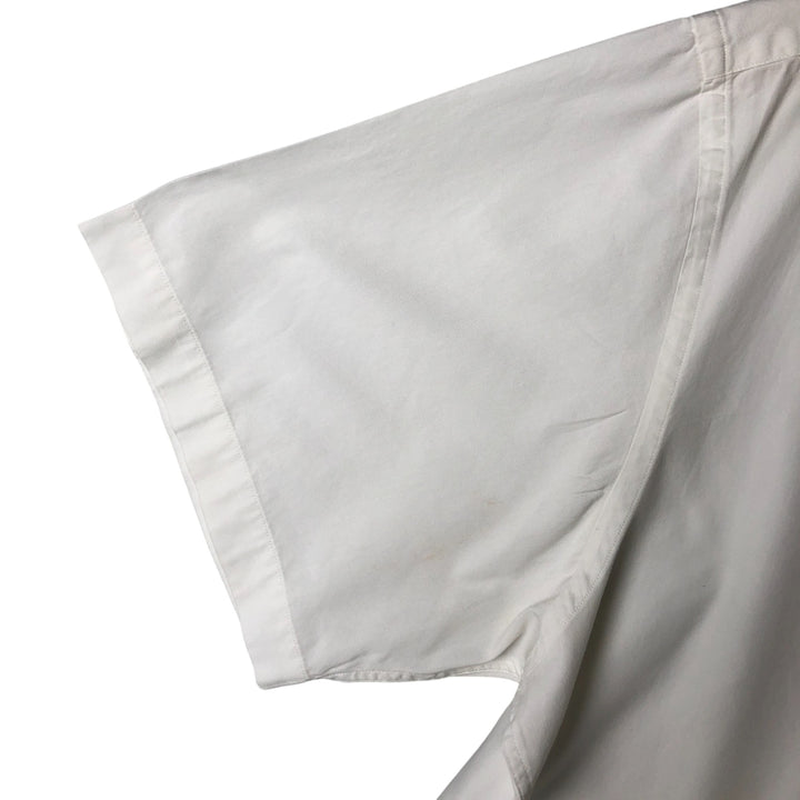 Brooks Brothers BASICS Short Sleeve Button-Down Shirt, Men's Size XL cotton white type Vintage Second Hand