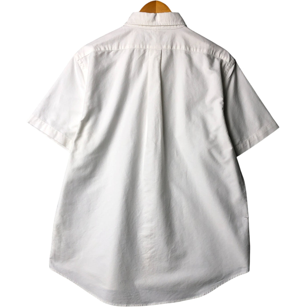 Ralph Lauren Classic Fit short sleeve button down shirt, men's size L cotton white type Vintage Second Hand