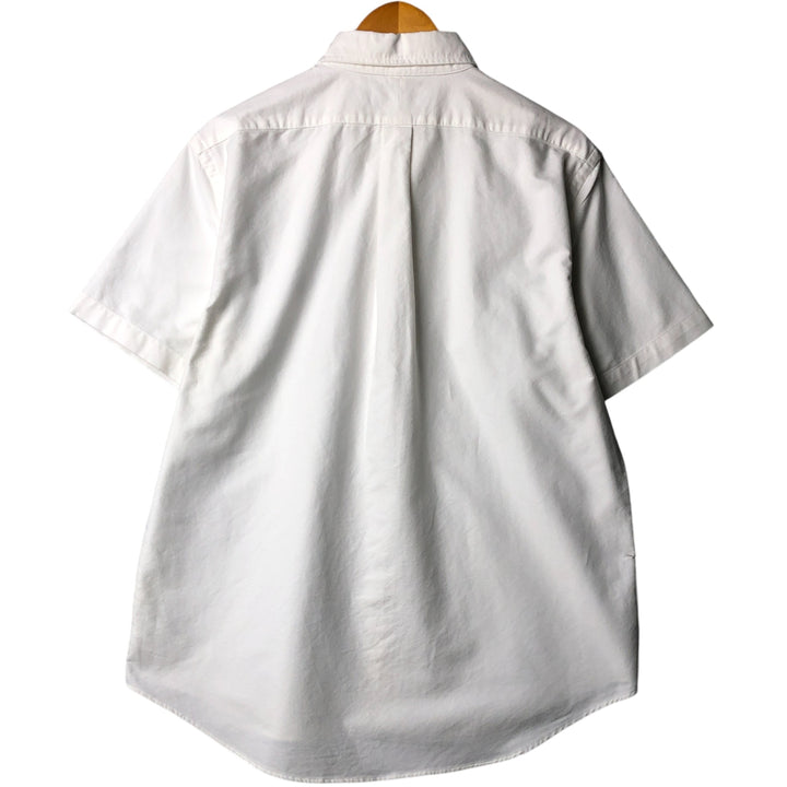 Ralph Lauren Classic Fit short sleeve button down shirt, men's size L cotton white type Vintage Second Hand
