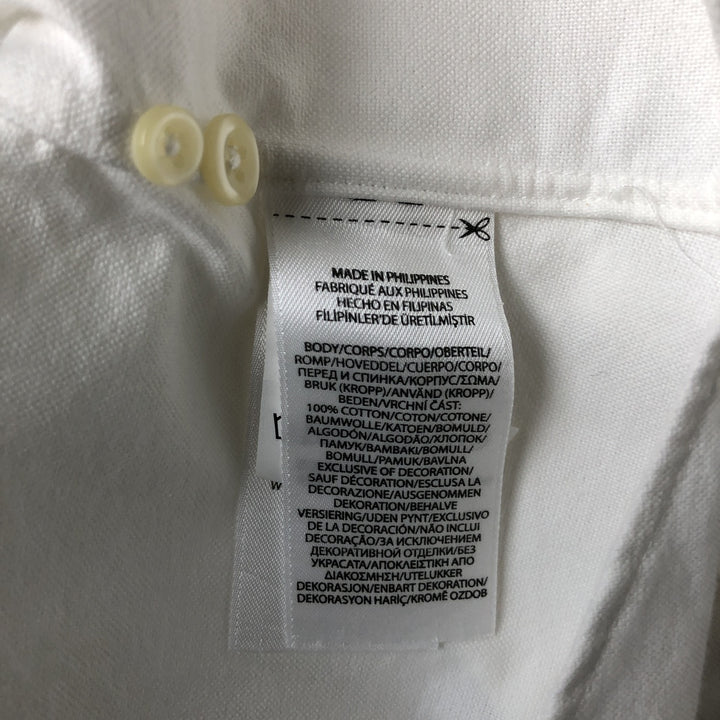 Ralph Lauren Classic Fit short sleeve button down shirt, men's size L cotton white type Vintage Second Hand