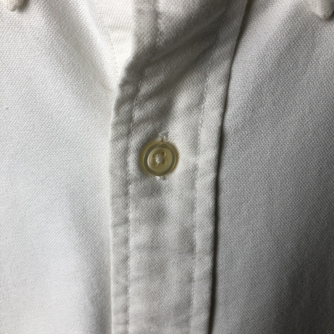 Ralph Lauren Classic Fit short sleeve button down shirt, men's size L cotton white type Vintage Second Hand