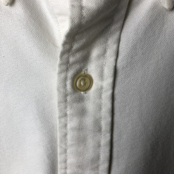 Ralph Lauren Classic Fit short sleeve button down shirt, men's size L cotton white type Vintage Second Hand