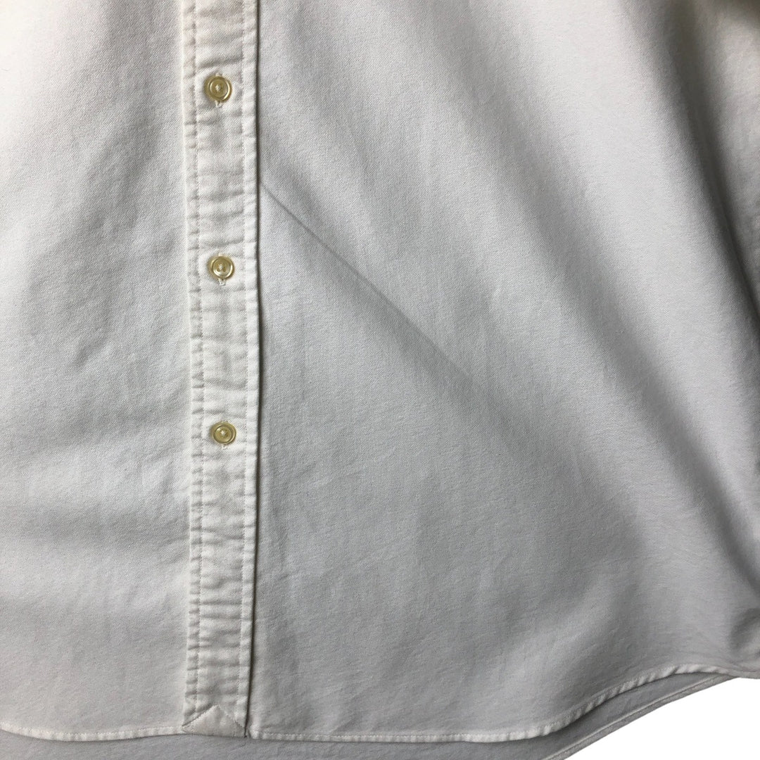 Ralph Lauren Classic Fit short sleeve button down shirt, men's size L cotton white type Vintage Second Hand