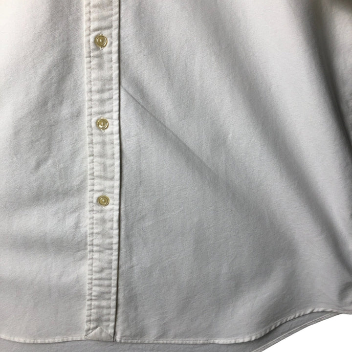 Ralph Lauren Classic Fit short sleeve button down shirt, men's size L cotton white type Vintage Second Hand