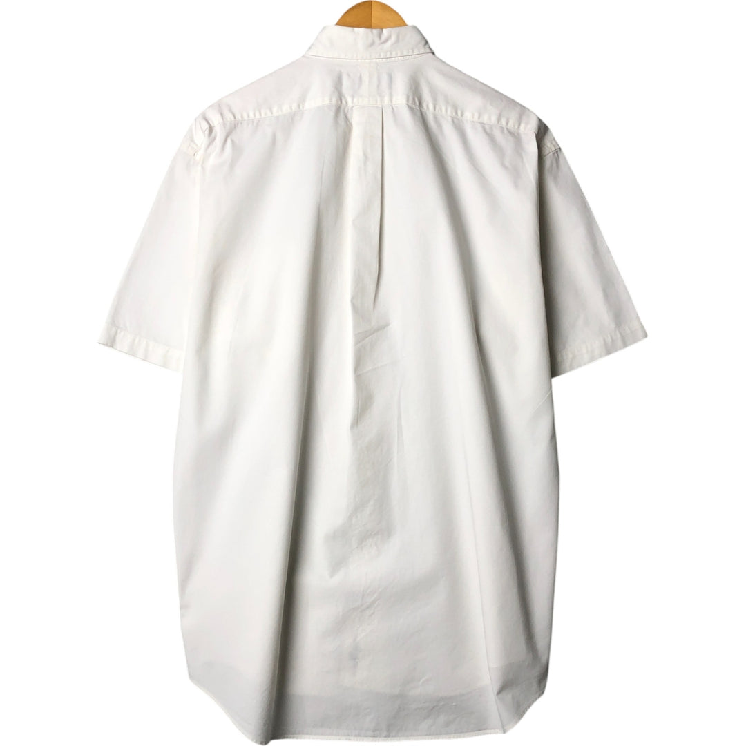 Ralph Lauren BLAKE short sleeve button down shirt, men's size L cotton white type Vintage Second Hand