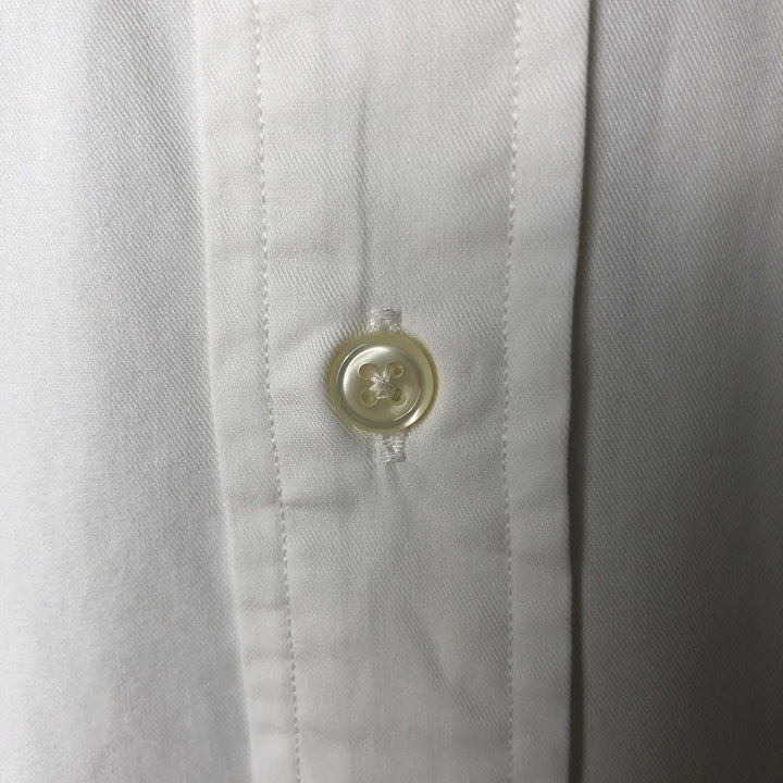 Ralph Lauren BLAKE short sleeve button down shirt, men's size L cotton white type Vintage Second Hand