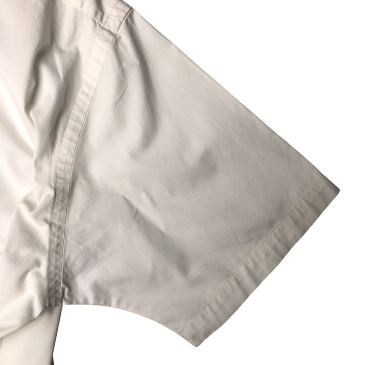Ralph Lauren BLAKE short sleeve button down shirt, men's size L cotton white type Vintage Second Hand