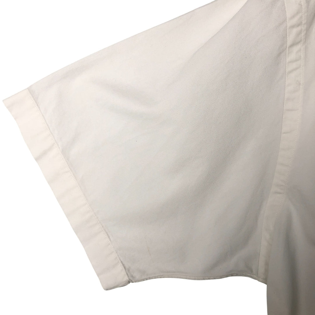 Ralph Lauren BLAKE short sleeve button down shirt, men's size L cotton white type Vintage Second Hand