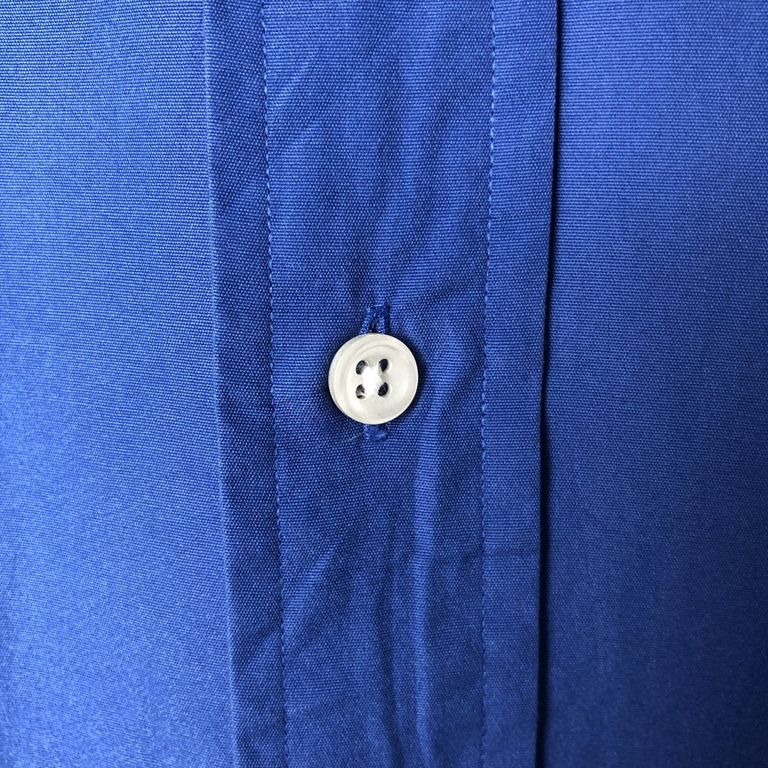 Ralph Lauren BLAKE short sleeve button down shirt, men's size L cotton blue type Vintage Second Hand