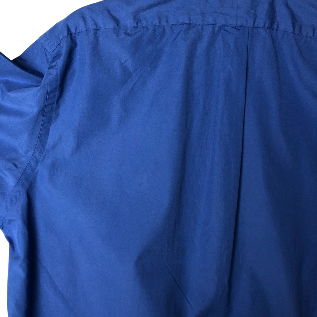 Ralph Lauren BLAKE short sleeve button down shirt, men's size L cotton blue type Vintage Second Hand