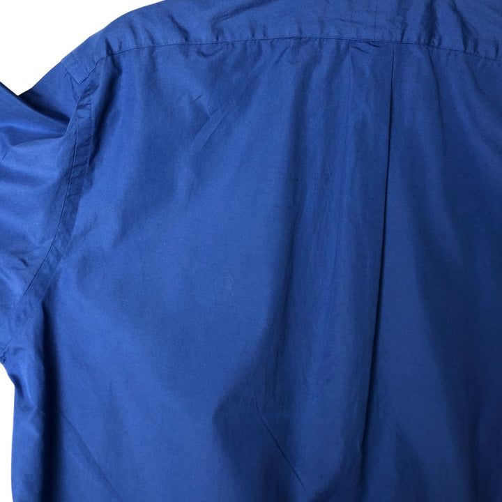 Ralph Lauren BLAKE short sleeve button down shirt, men's size L cotton blue type Vintage Second Hand