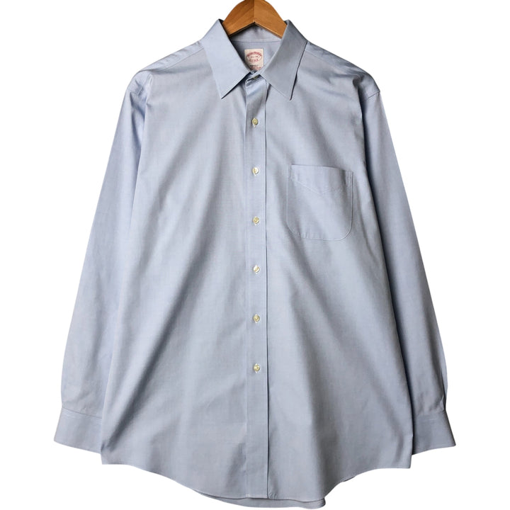 Brooks Brothers Est.1818 Long Sleeve Cotton Shirt, Men's Medium cotton Blue type light blue Vintage Second Hand