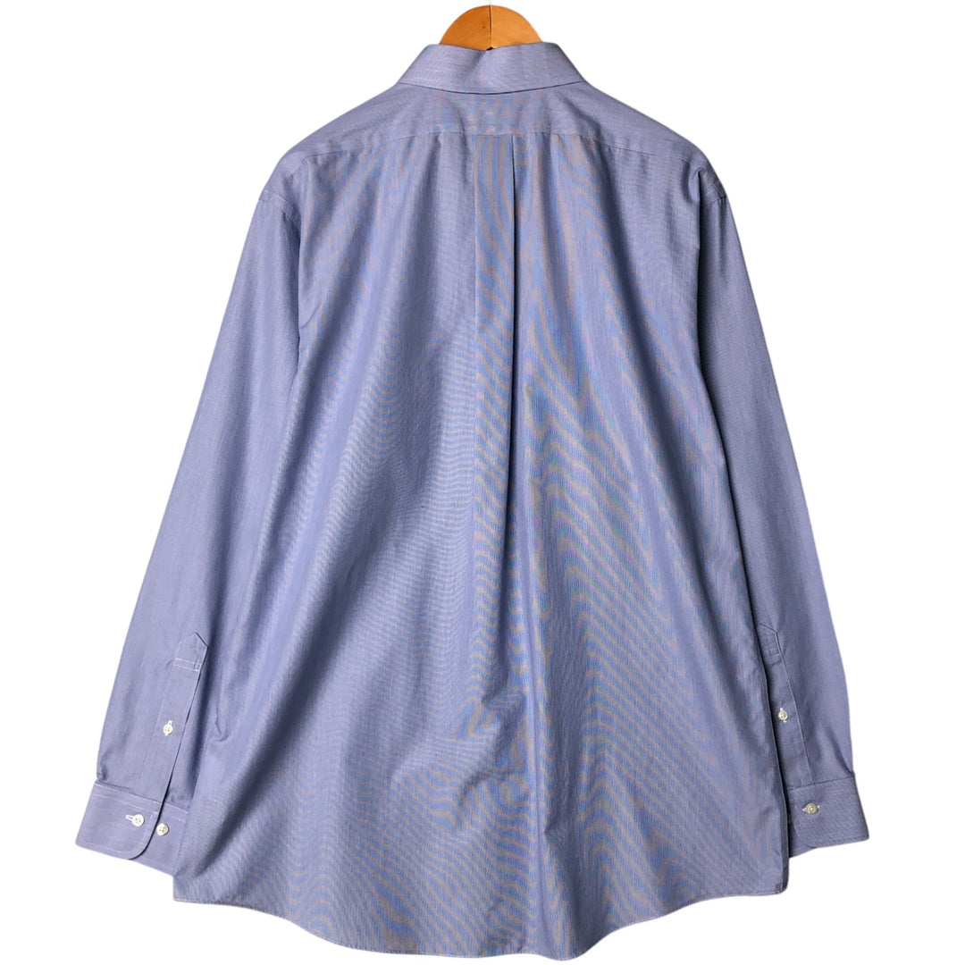 Brooks Brothers Est.1818 REGENT Long Sleeve Cotton Shirt Men's XL cotton blue type Vintage Second Hand