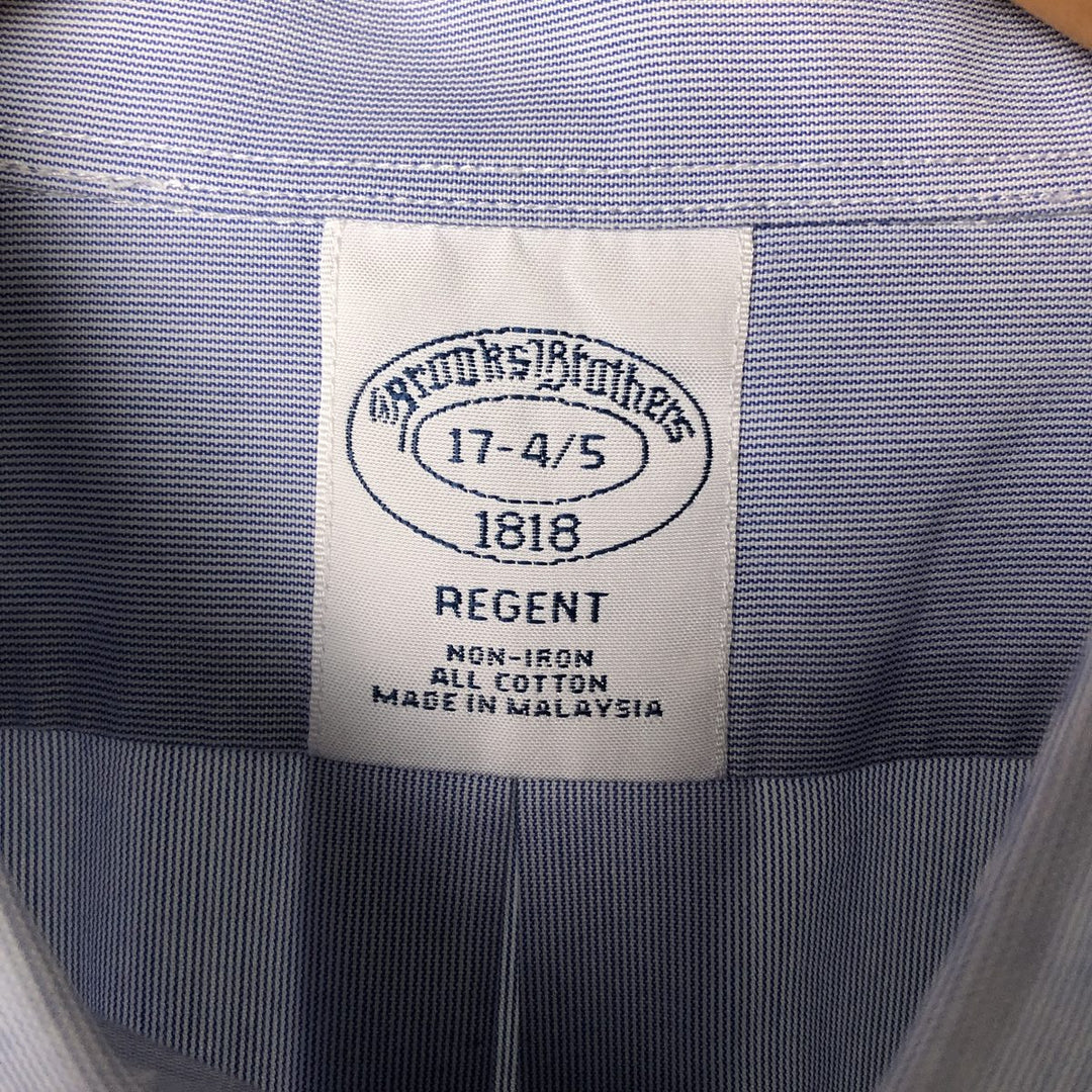 Brooks Brothers Est.1818 REGENT Long Sleeve Cotton Shirt Men's XL cotton blue type Vintage Second Hand