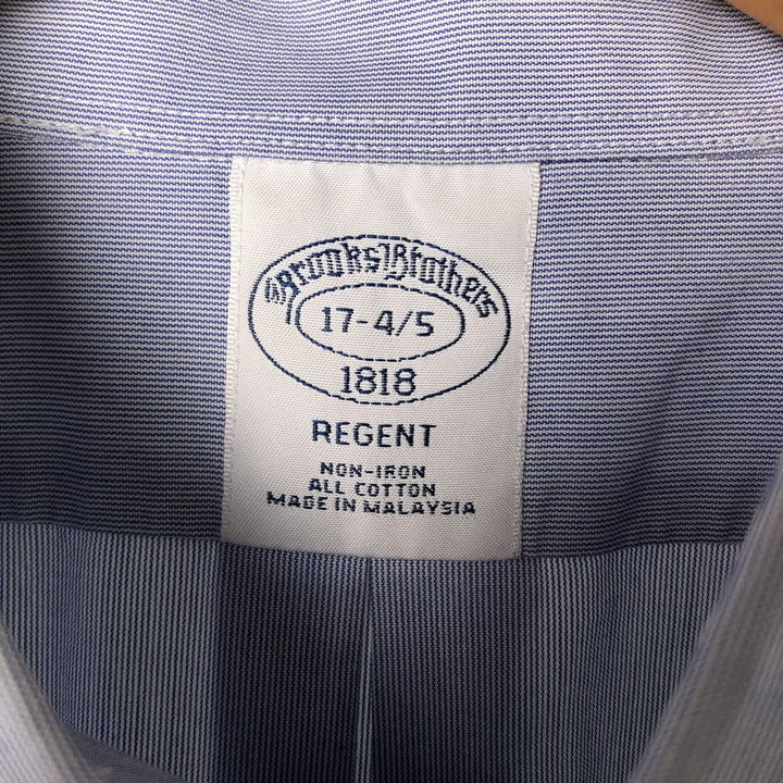 Brooks Brothers Est.1818 REGENT Long Sleeve Cotton Shirt Men's XL cotton blue type Vintage Second Hand