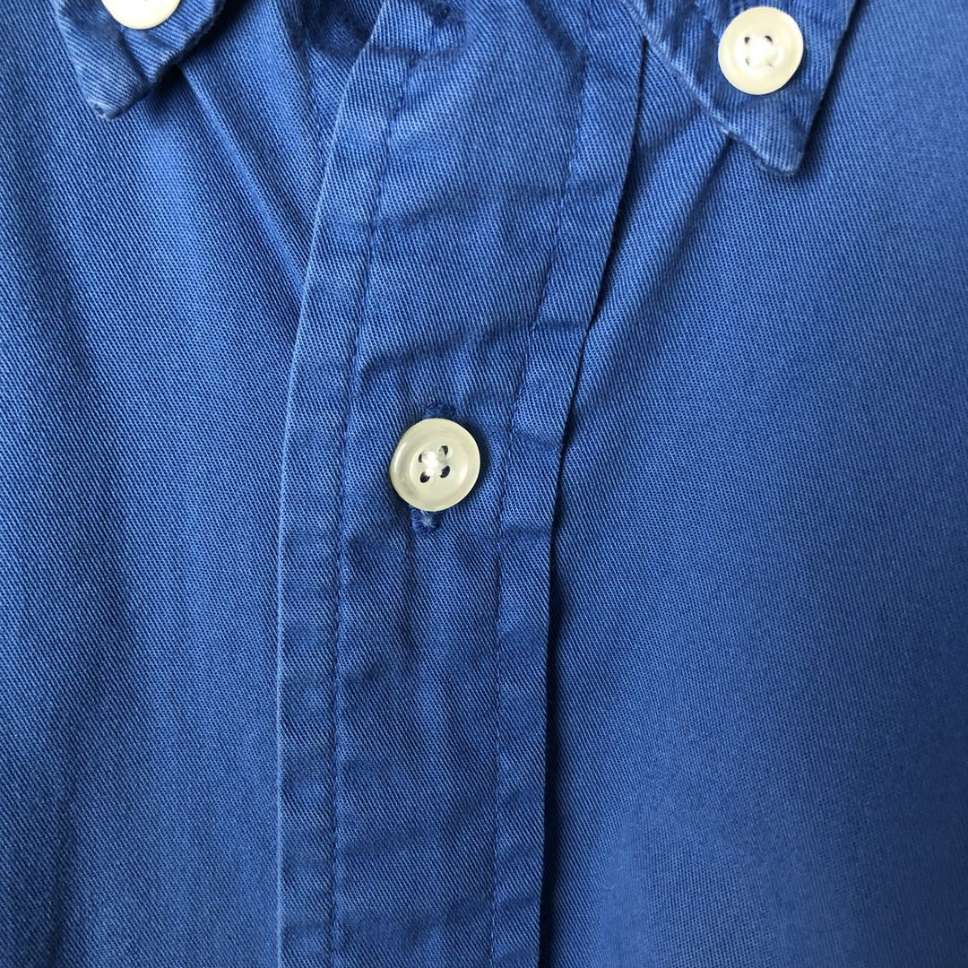 Ralph Lauren BLAKE short sleeve button down shirt, men's size L cotton blue type Vintage Second Hand