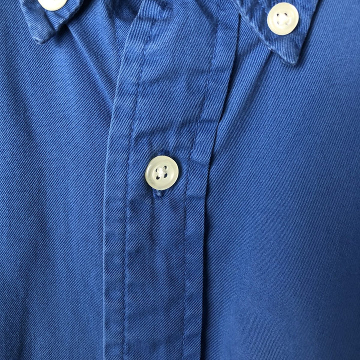 Ralph Lauren BLAKE short sleeve button down shirt, men's size L cotton blue type Vintage Second Hand