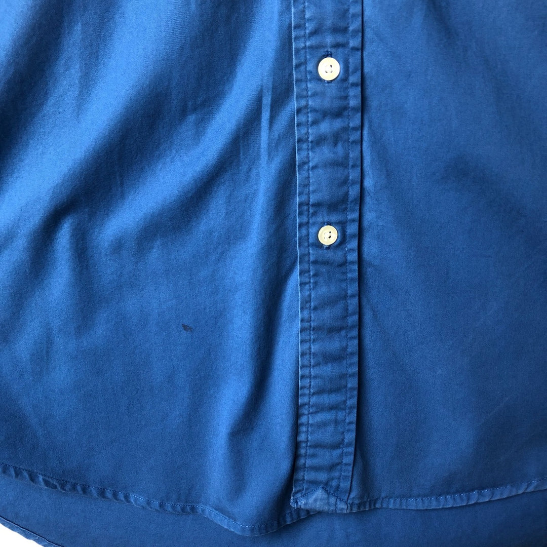 Ralph Lauren BLAKE short sleeve button down shirt, men's size L cotton blue type Vintage Second Hand