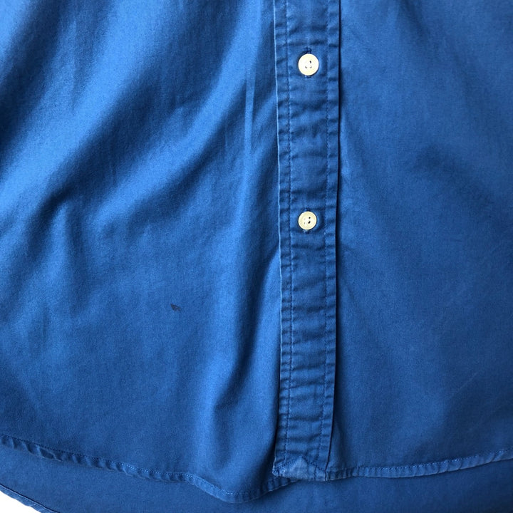 Ralph Lauren BLAKE short sleeve button down shirt, men's size L cotton blue type Vintage Second Hand
