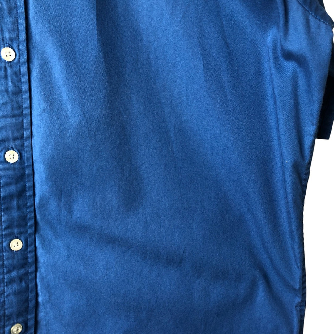 Ralph Lauren BLAKE short sleeve button down shirt, men's size L cotton blue type Vintage Second Hand