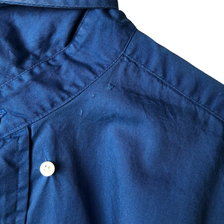Ralph Lauren BLAKE short sleeve button down shirt, men's size L cotton blue type Vintage Second Hand