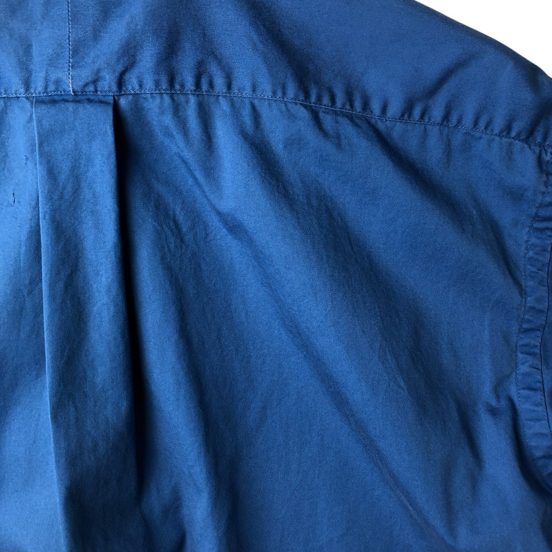 Ralph Lauren BLAKE short sleeve button down shirt, men's size L cotton blue type Vintage Second Hand