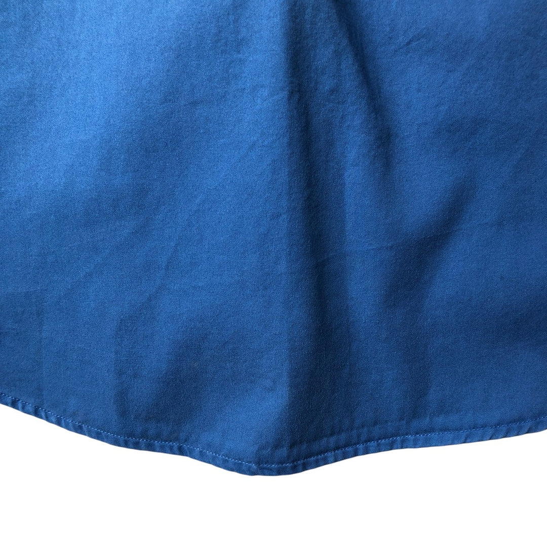 Ralph Lauren BLAKE short sleeve button down shirt, men's size L cotton blue type Vintage Second Hand