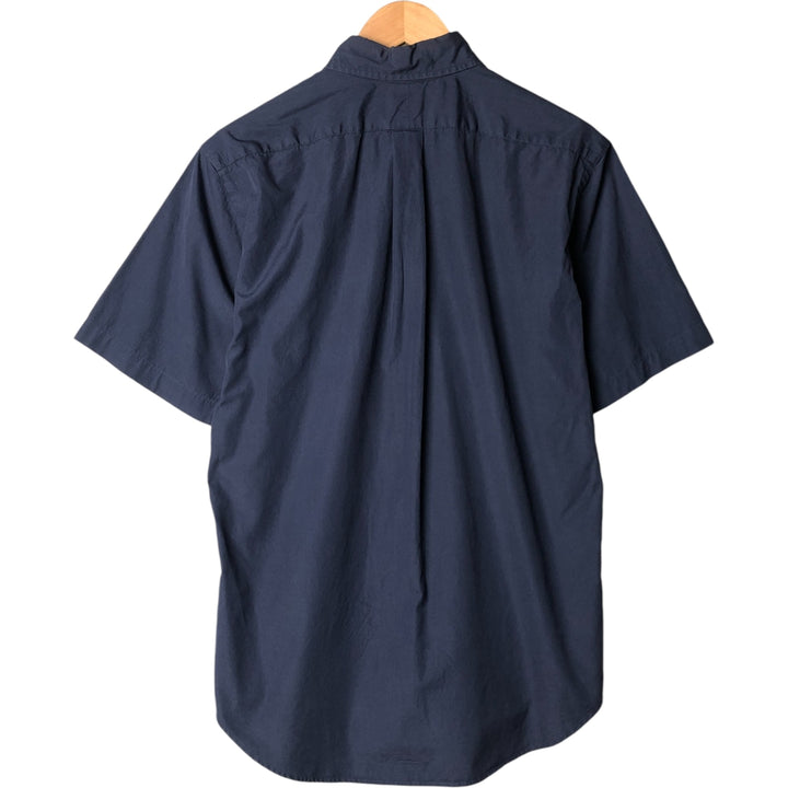 Ralph Lauren Classic Fit short sleeve button down shirt, men's size M cotton Navy blue Vintage Second Hand