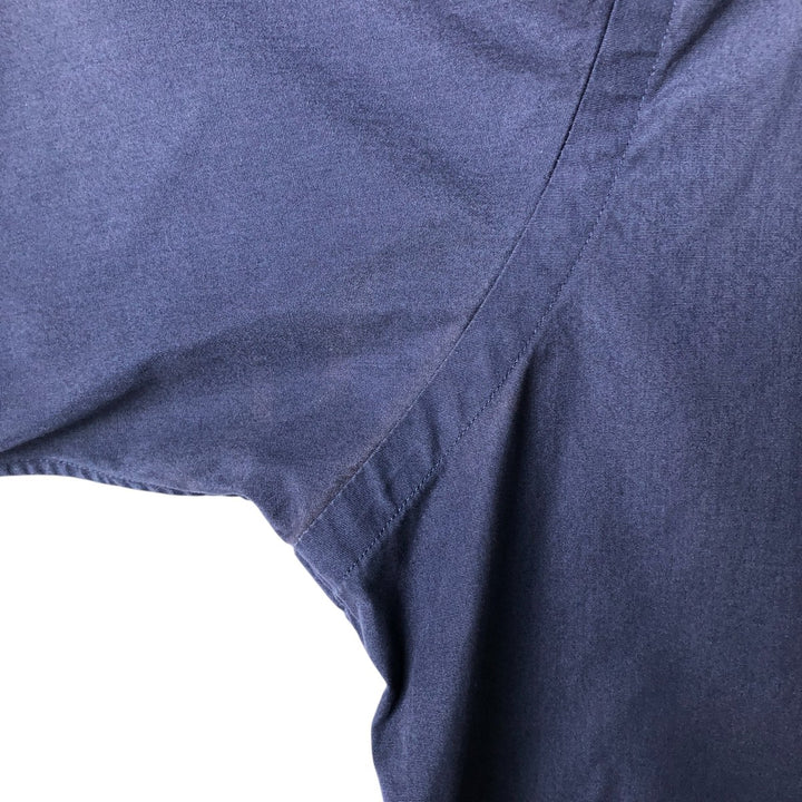 Ralph Lauren Classic Fit short sleeve button down shirt, men's size M cotton Navy blue Vintage Second Hand