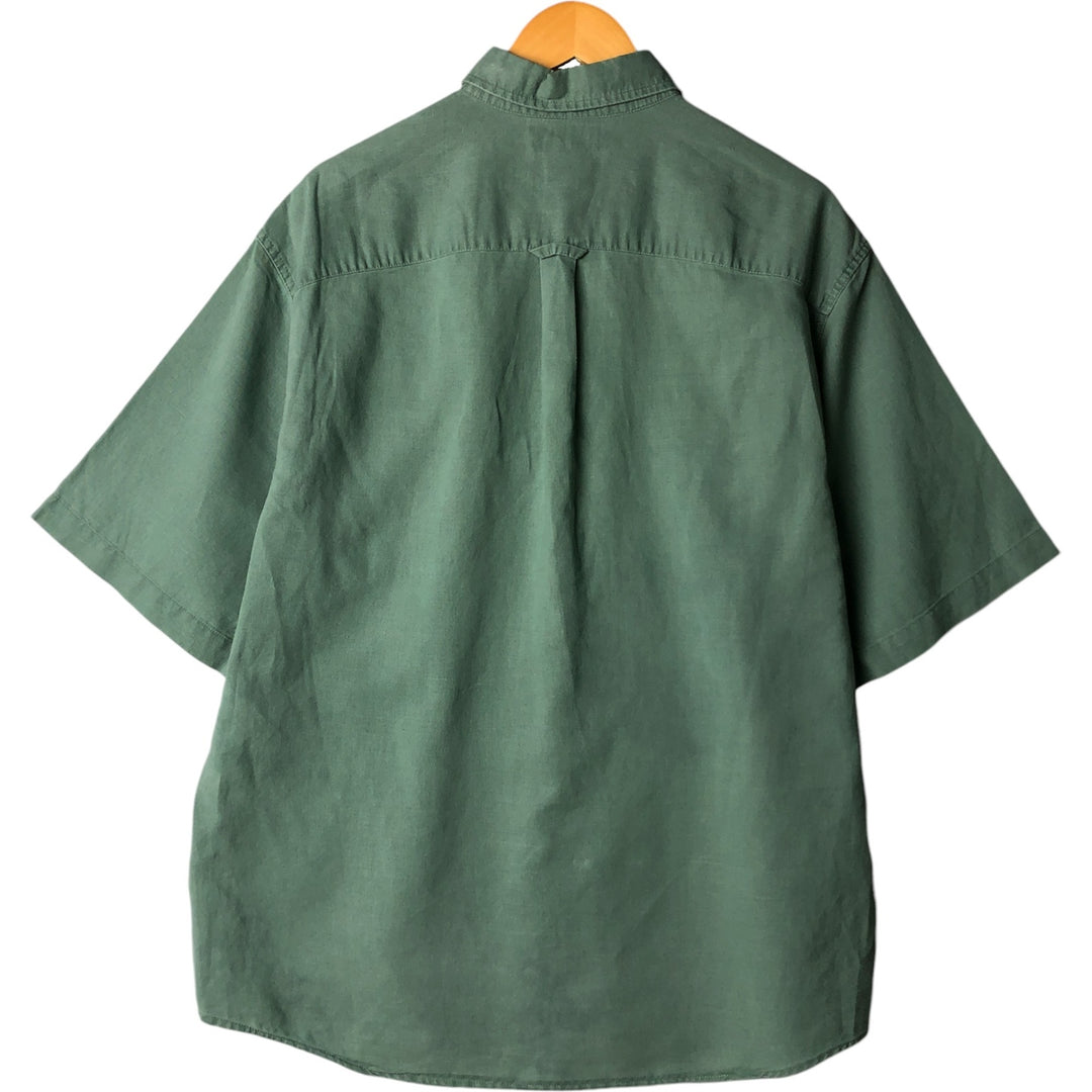 2000'S Columbia Short Sleeve Button-Down Shirt, Men's XL Lamy Khaki type sage green Vintage Second Hand