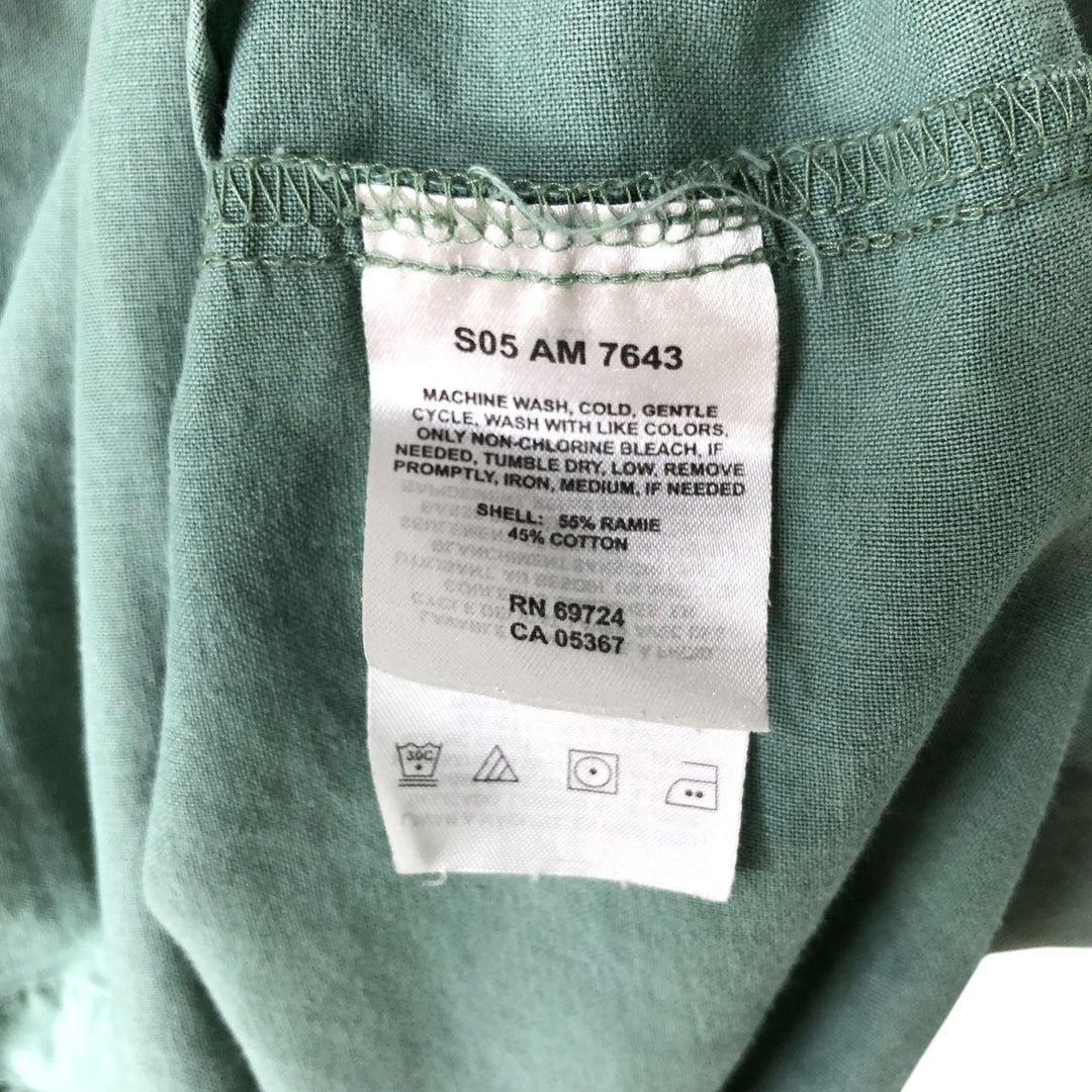 2000'S Columbia Short Sleeve Button-Down Shirt, Men's XL Lamy Khaki type sage green Vintage Second Hand
