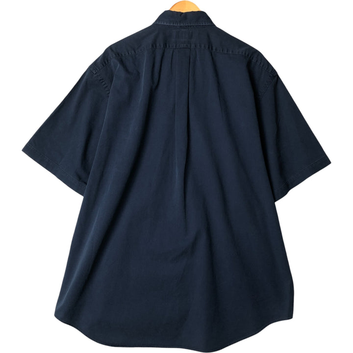 Ralph Lauren BLAKE short sleeve button down shirt, men's XL size cotton navy blue type Vintage Second Hand