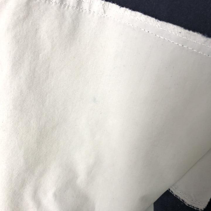 Vintage 90'S Nautica striped pattern half-button collared warm-up pullover, men's size L cotton navy blue type Vintage Second Hand