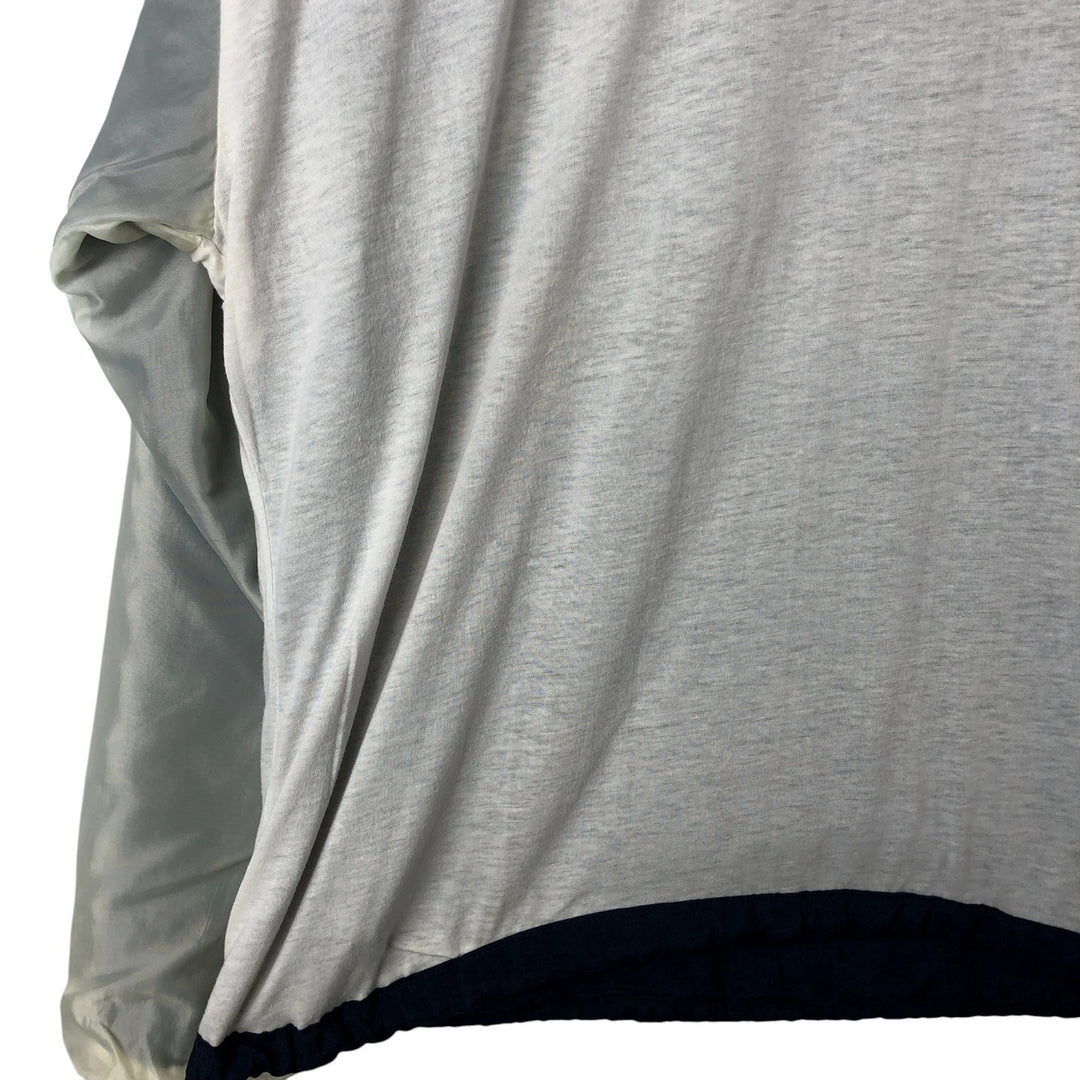 90'S Champion V-neck nylon pullover, men's size L, vintage Nylon navy blue type Vintage Second Hand