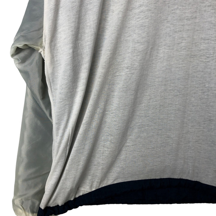90'S Champion V-neck nylon pullover, men's size L, vintage Nylon navy blue type Vintage Second Hand