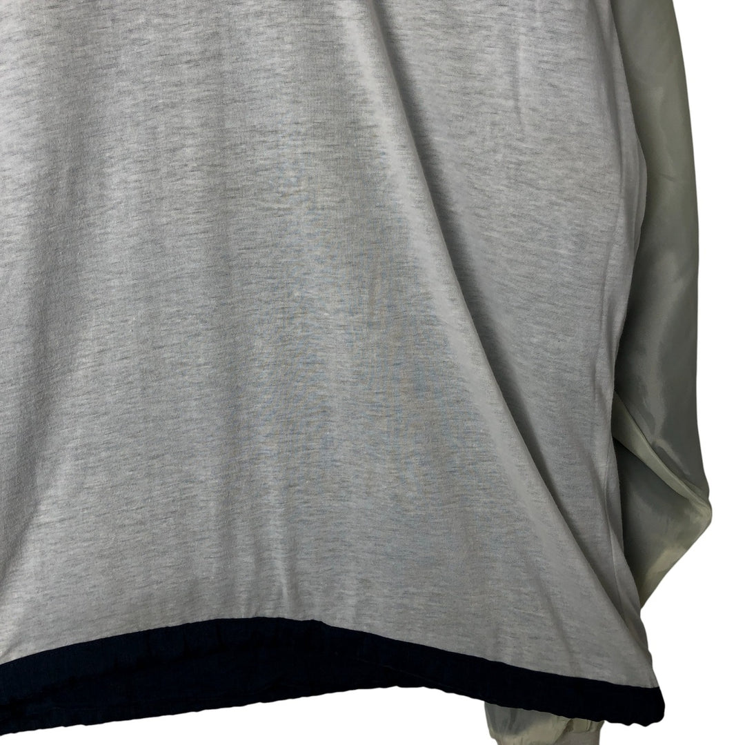 90'S Champion V-neck nylon pullover, men's size L, vintage Nylon navy blue type Vintage Second Hand