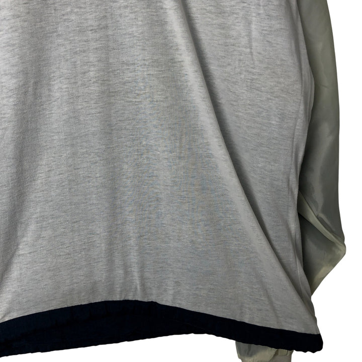 90'S Champion V-neck nylon pullover, men's size L, vintage Nylon navy blue type Vintage Second Hand