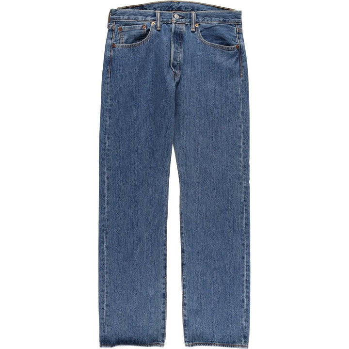 Levi's 501 straight denim pants for men, size W33 cotton blue type Vintage Second Hand
